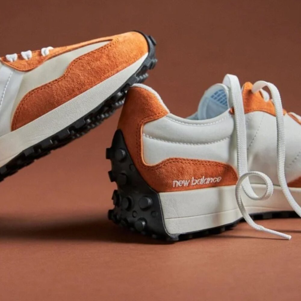 New Balance 327 Casual Sneakers Shoes Women 9.5 / Men 8 Rust Oxide Timberwolf - Picture 16 of 16